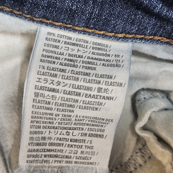 Hollister Jeans Womens 7R 28x31 Distressed Dark Wash Low Rise Skinny Y2K Style - Picture 12 of 12